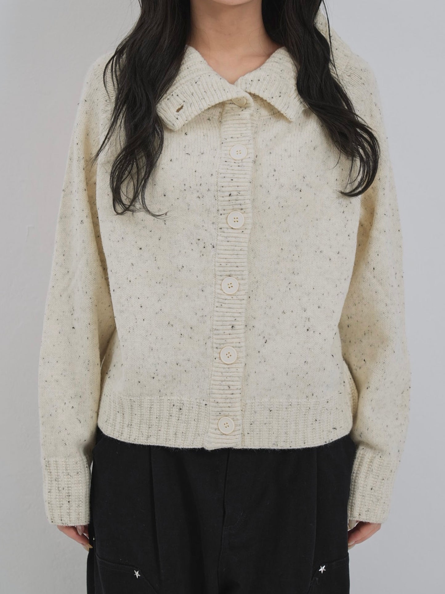 nep high neck cardigan