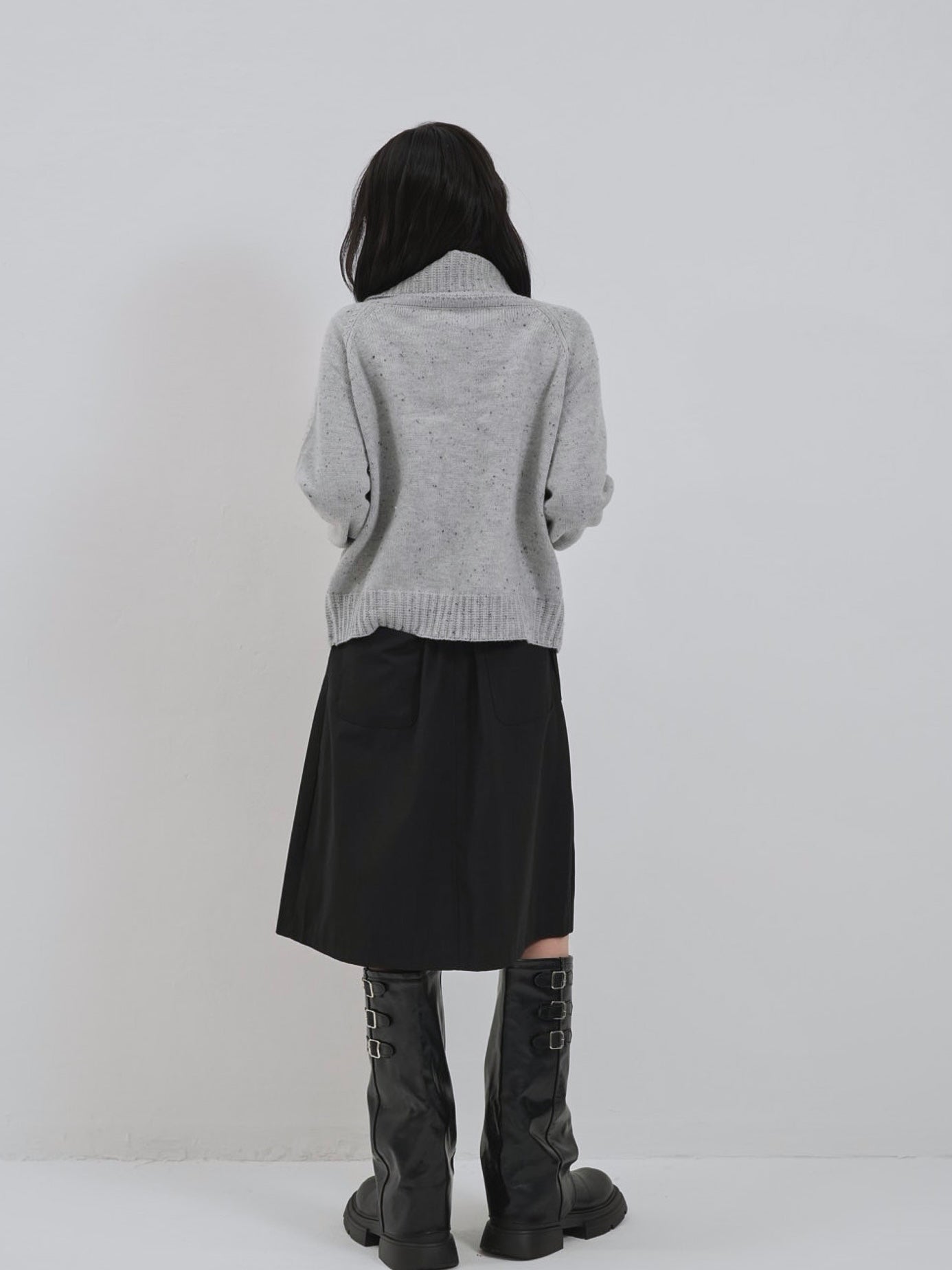 nep high neck cardigan