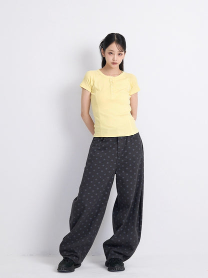 star dot balloon pants