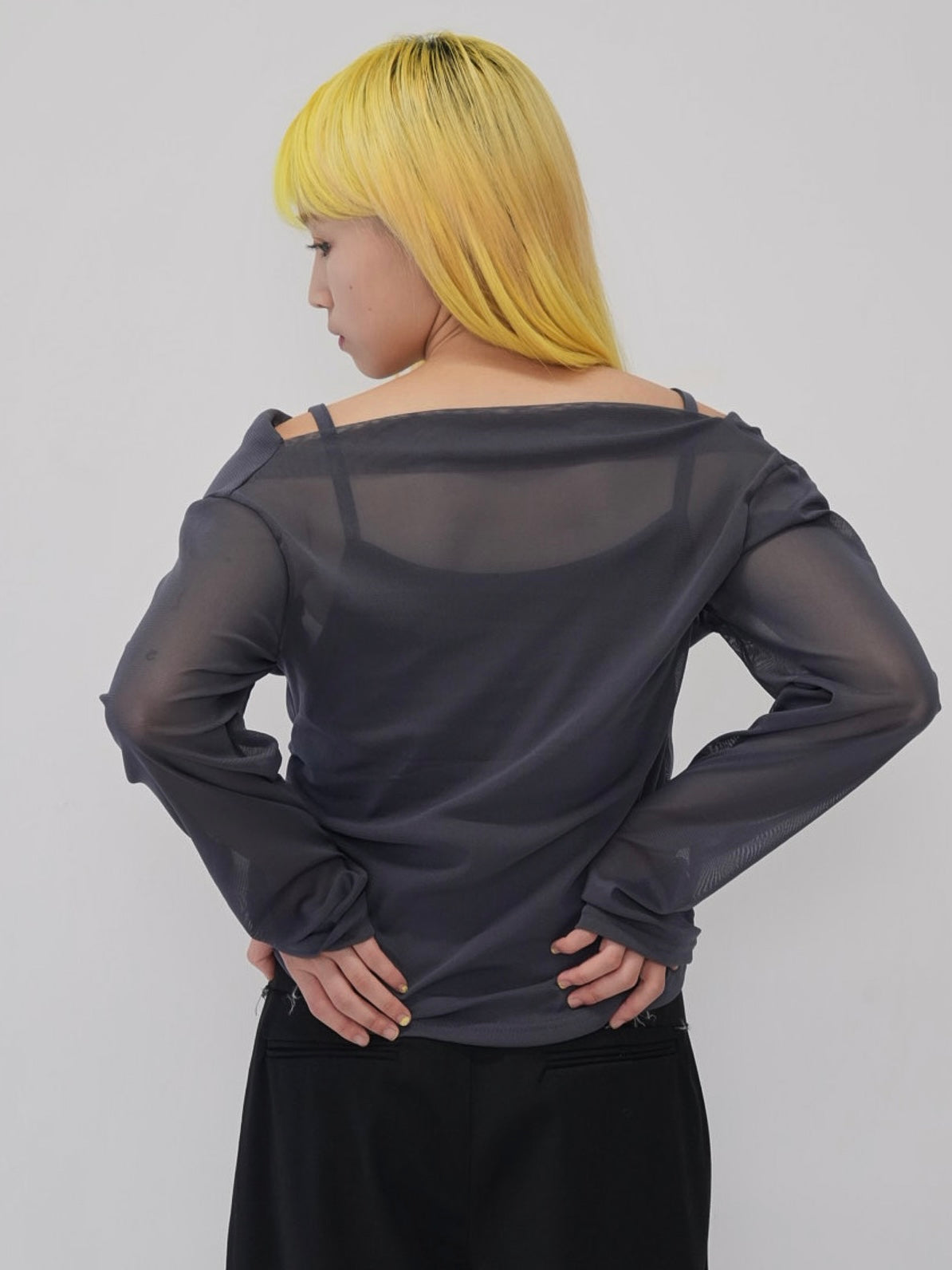 sheer mesh tops