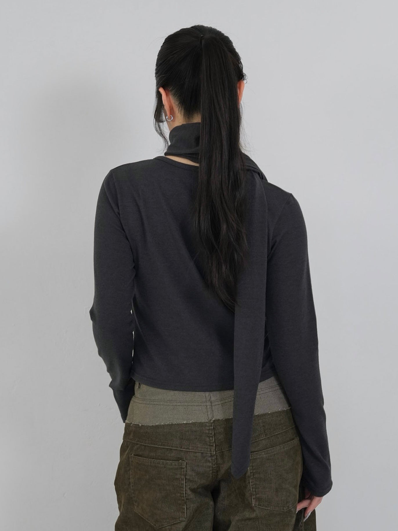 tie bustier cardigan