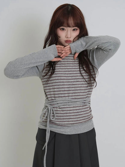 layered border wrap ribbon tops