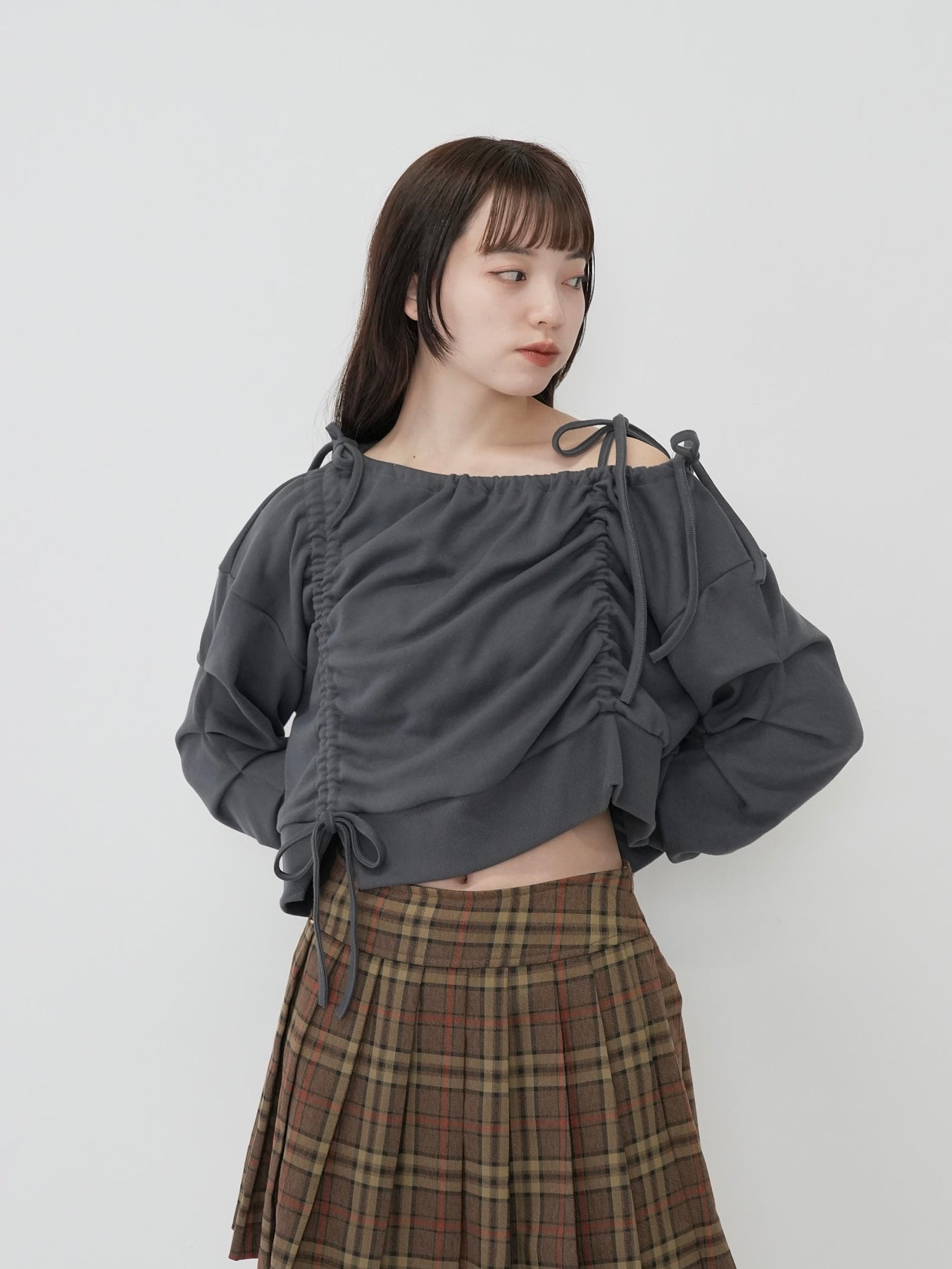 ribbon off shoulder tops