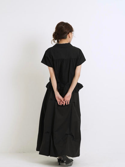 gather frill blouse