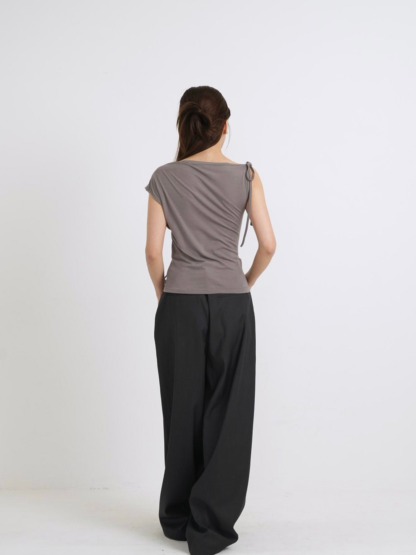 eyelet one shoulder tops