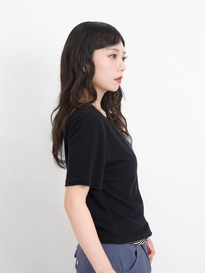 cut out stripe tops