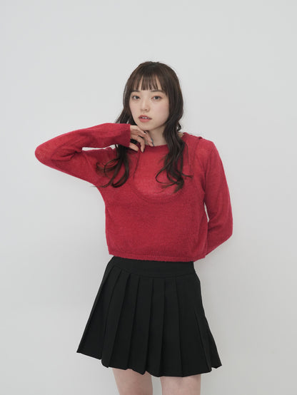 layered round knit