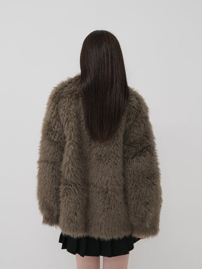 faux fur coat