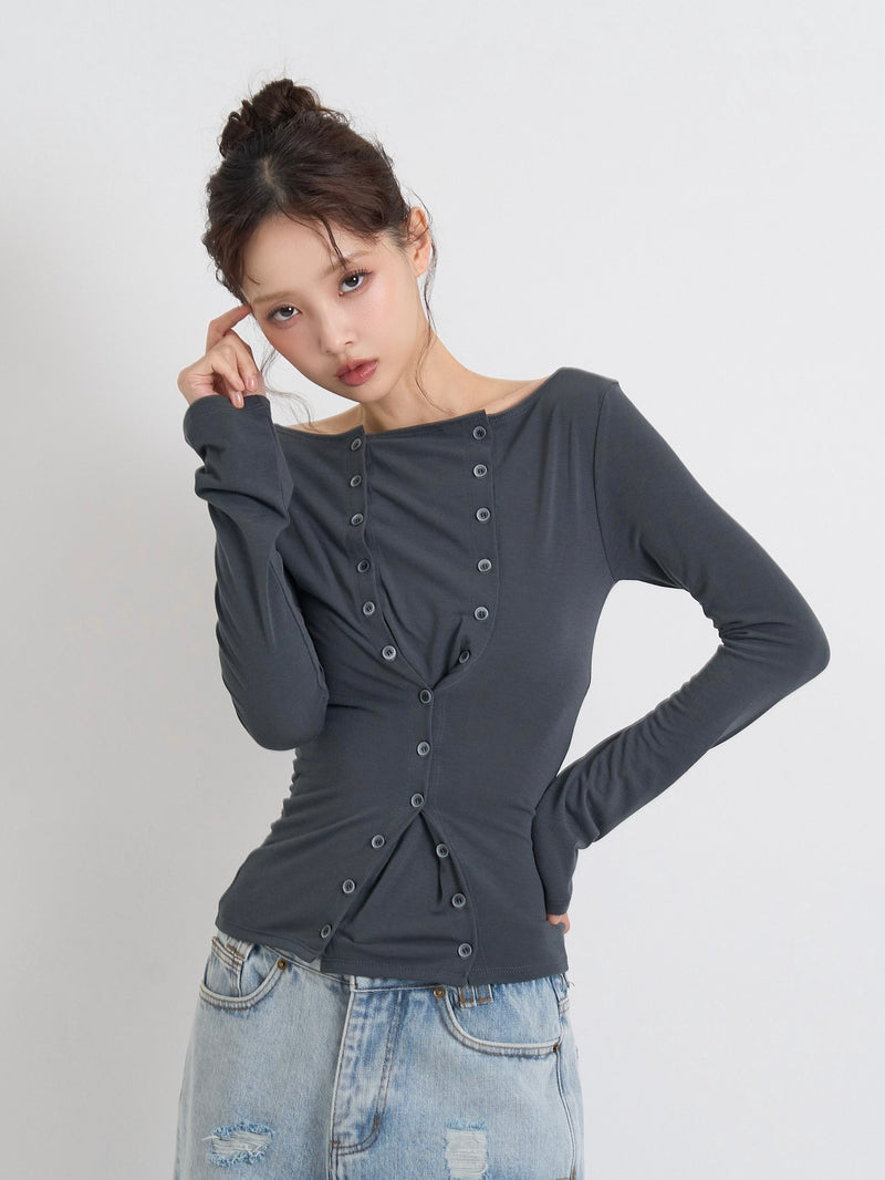 double row button tops