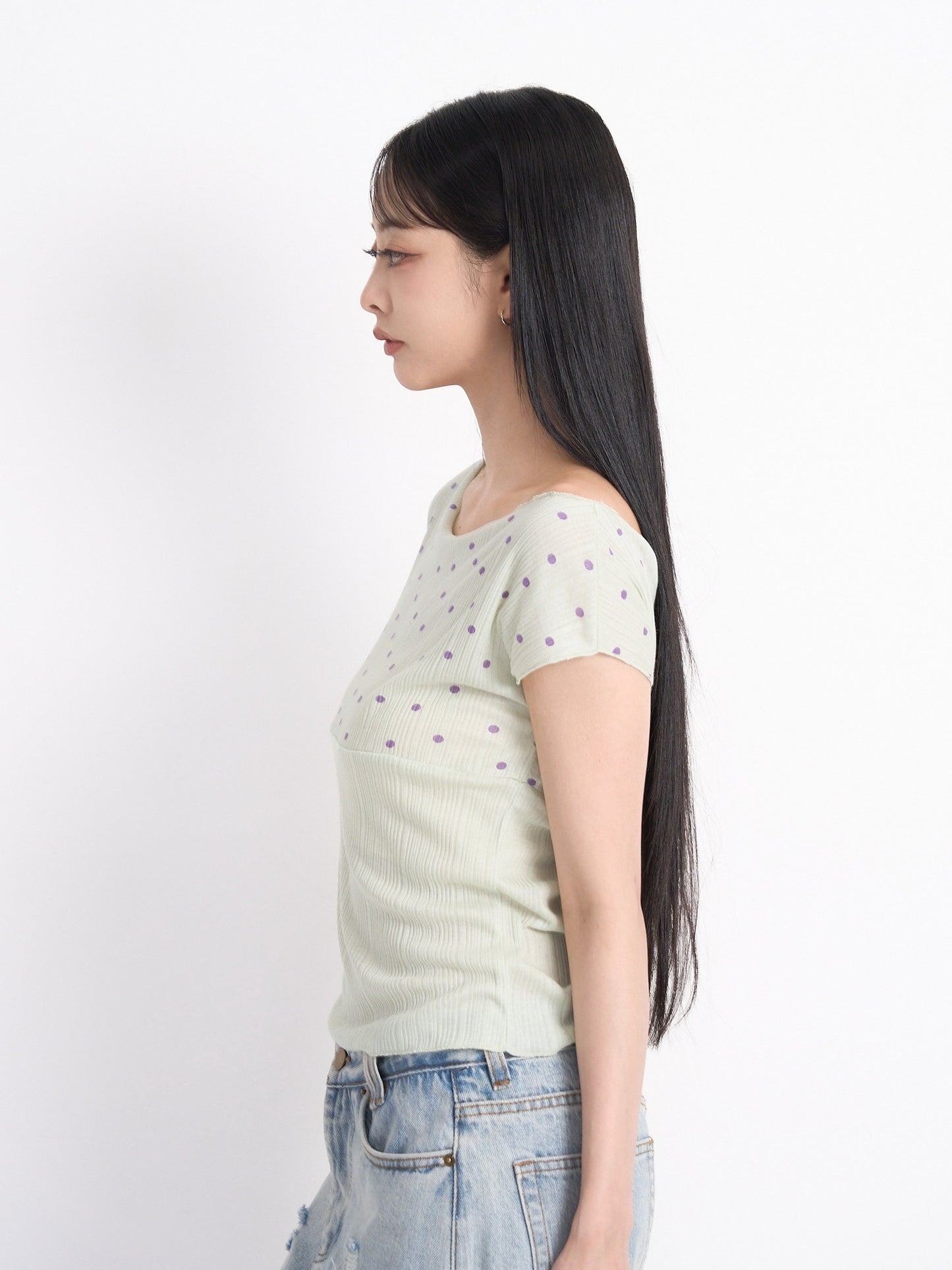 yoke dot rib tops