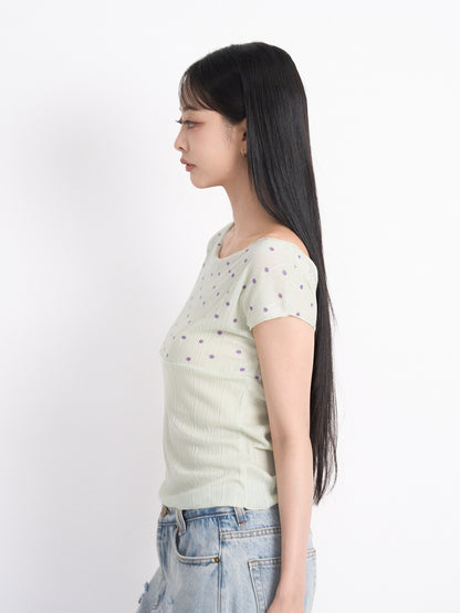 yoke dot rib tops