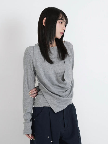 halter drape tops