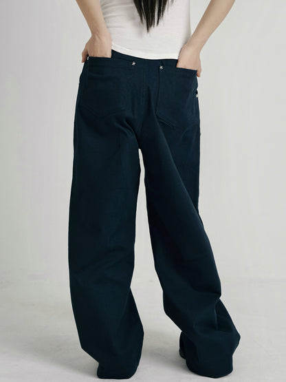 mini studs wide pants