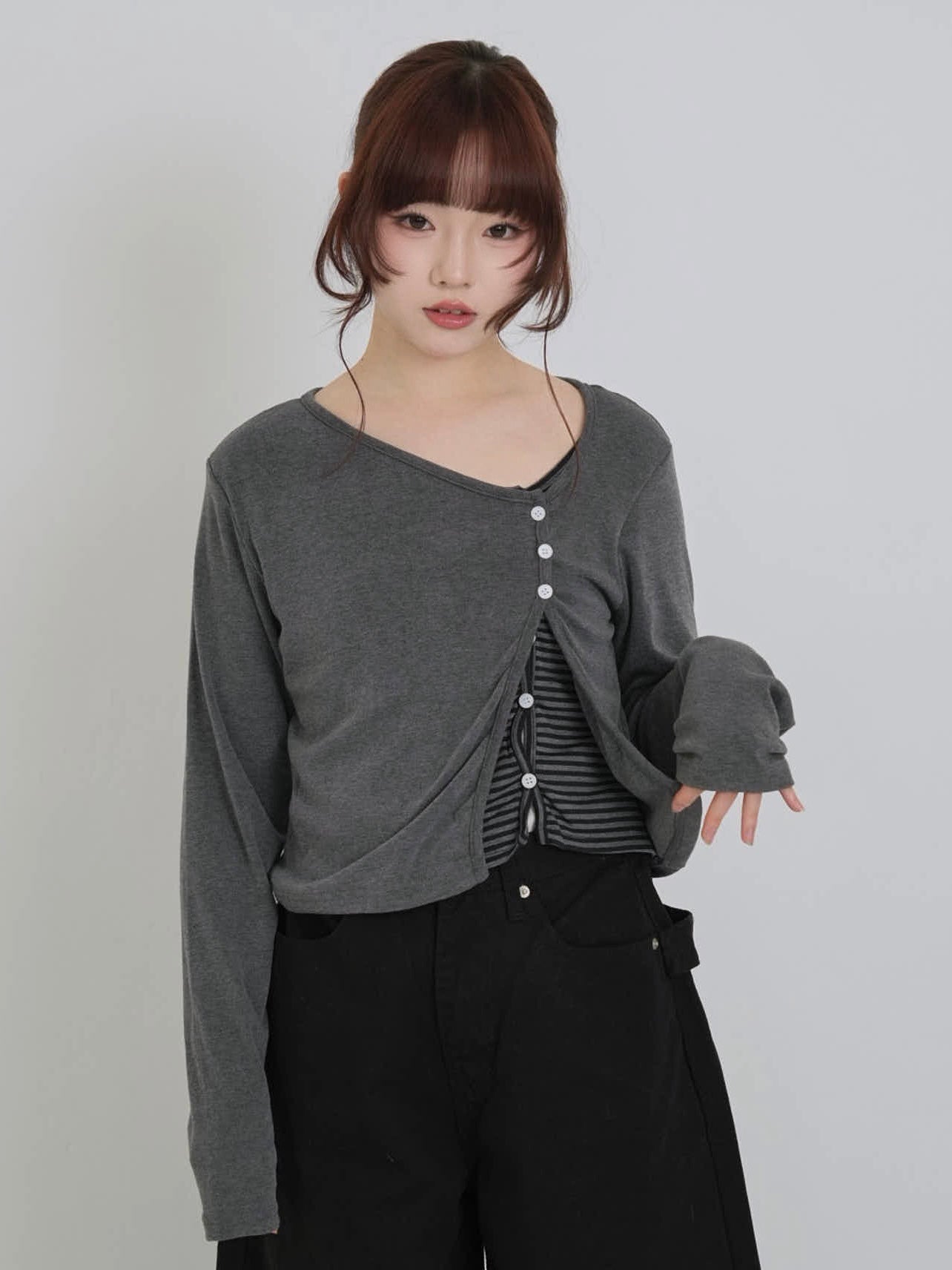 border peek cardigan