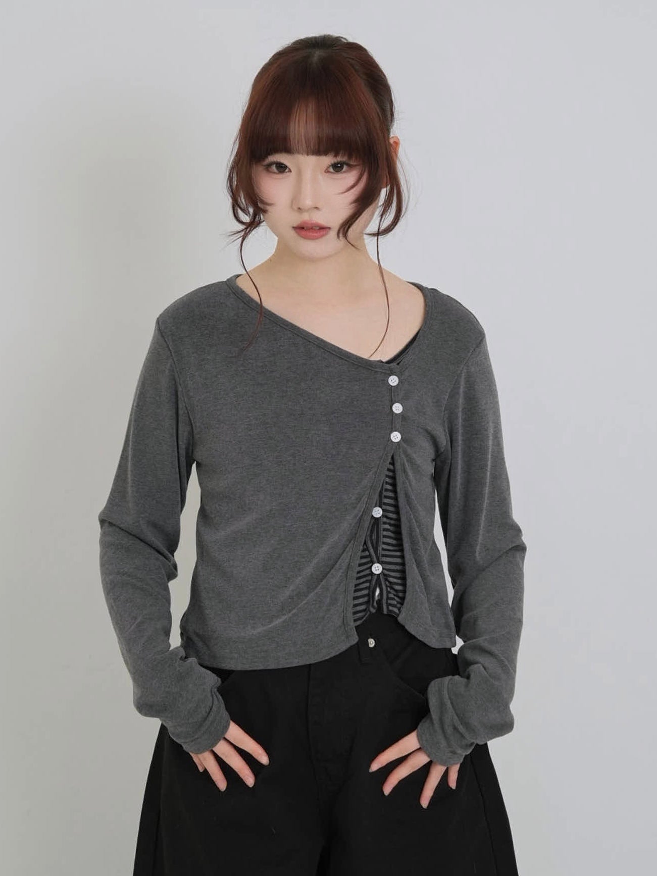 border peek cardigan