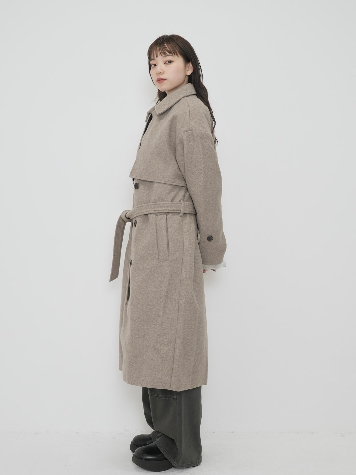 trench wool coat