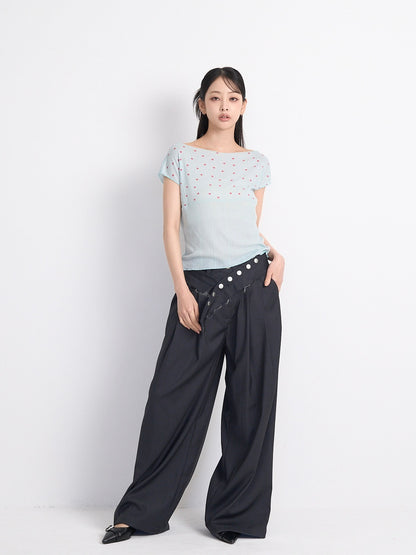 yoke dot rib tops