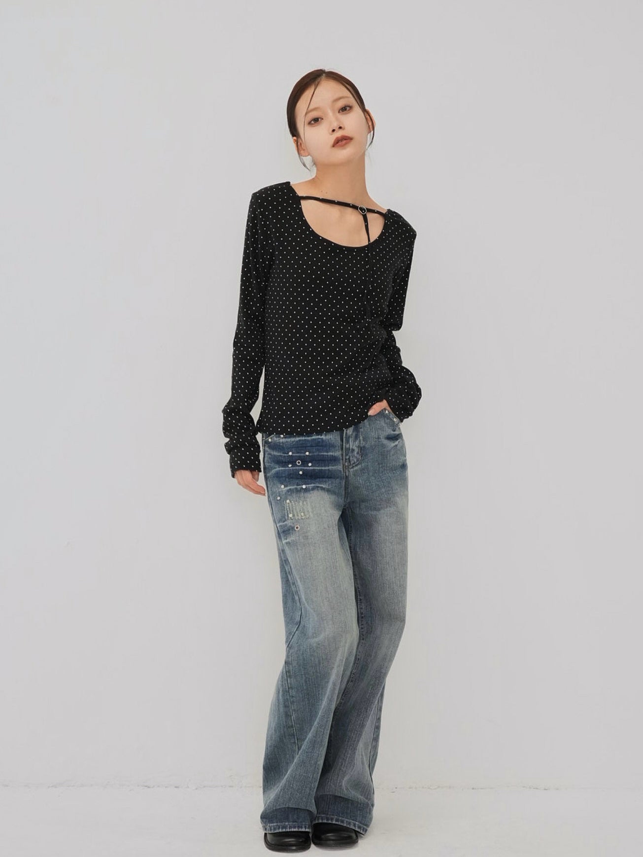 dot strap tops