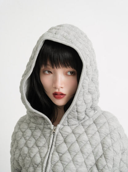 soft quilting hoodie