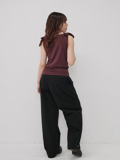ribbon strap gather tops