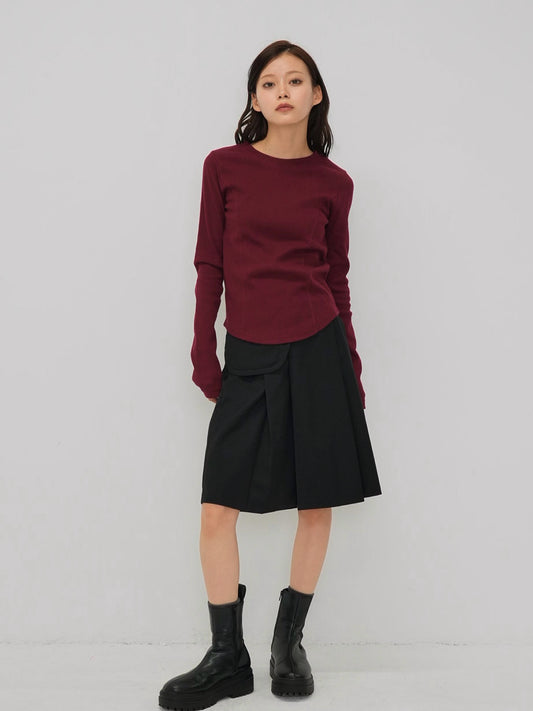 basic waffle line tops