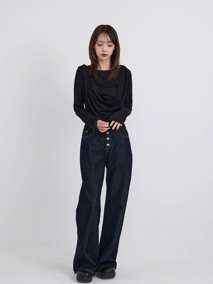 halter drape tops