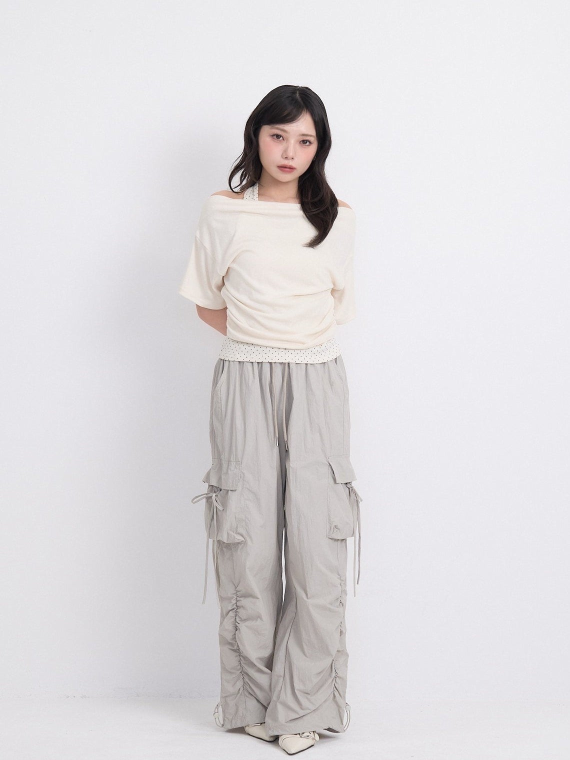volume drawstring cargo pants