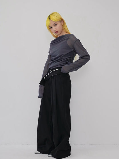 sheer mesh tops