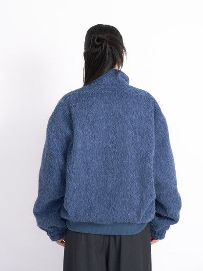 mohair snap blouson