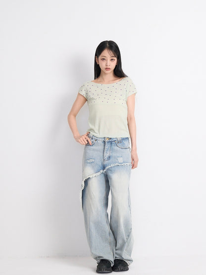 yoke dot rib tops