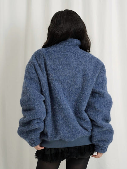 mohair snap blouson