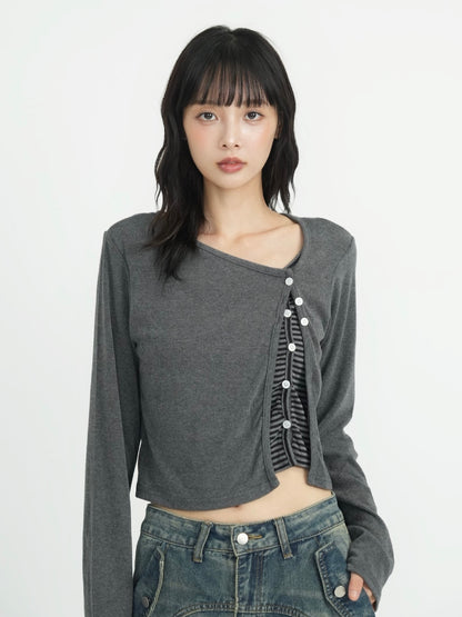 border peek cardigan