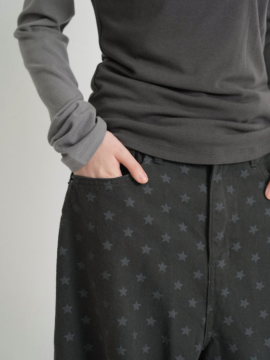 star dot balloon pants