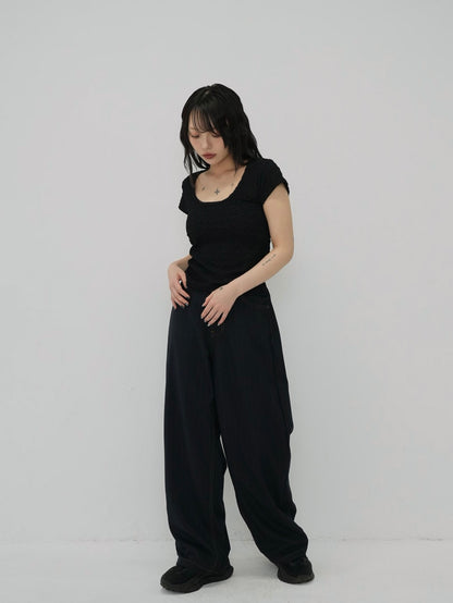 ribbon open back tops