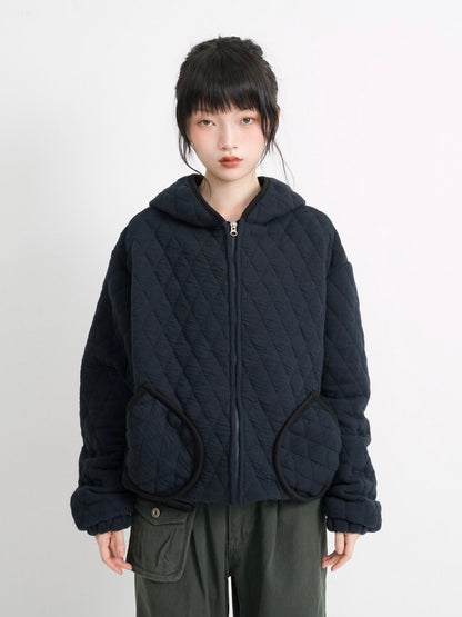 soft quilting hoodie