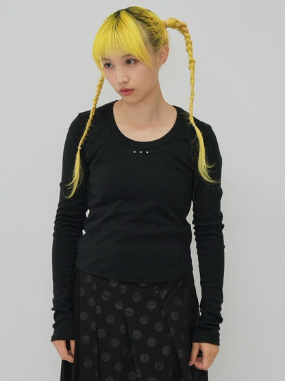 u neck stud tops
