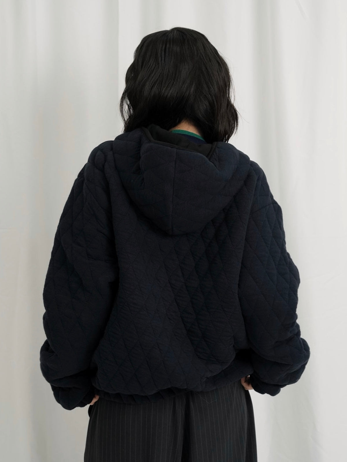 soft quilting hoodie