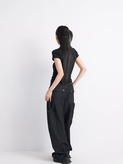 slim hook detail tops