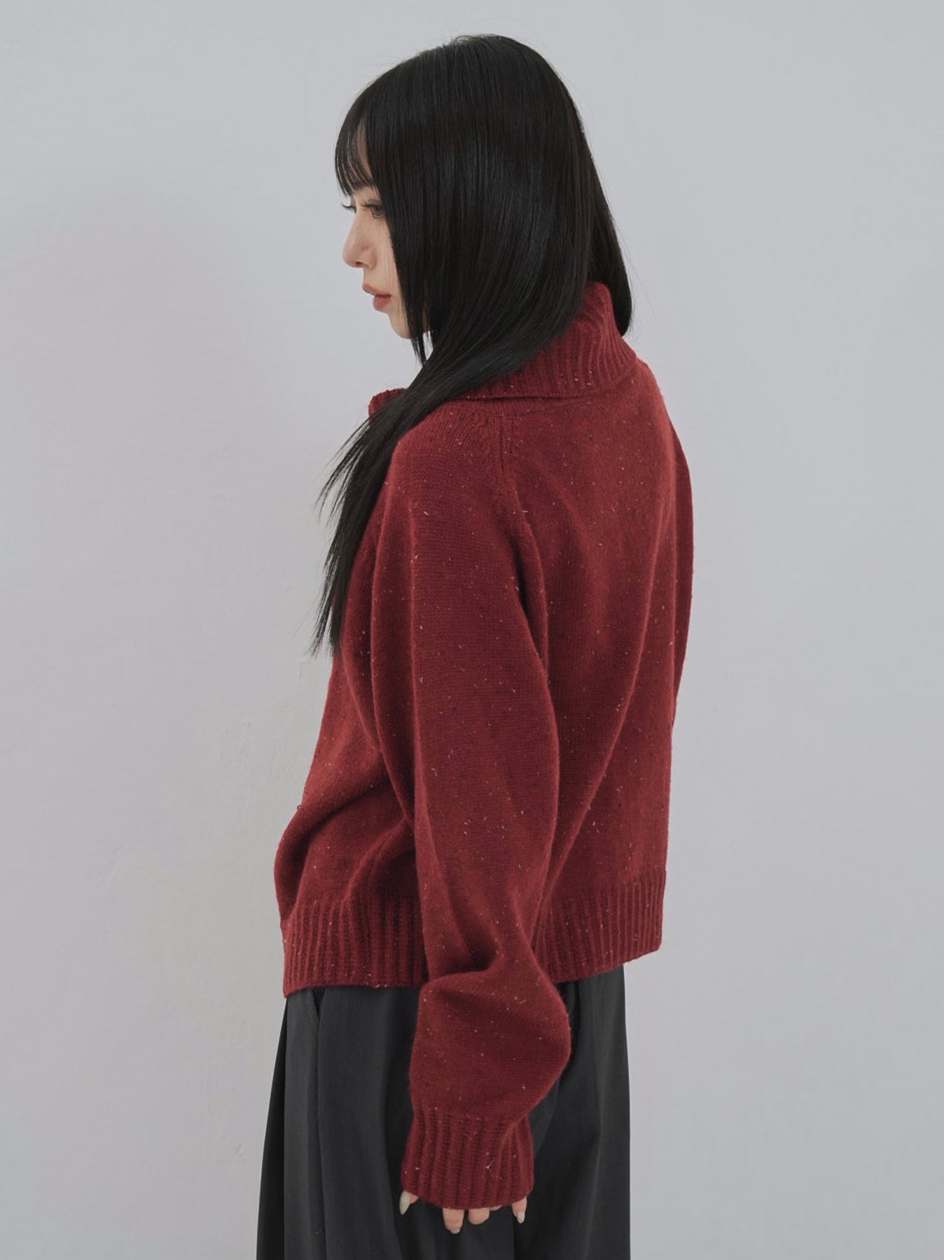 nep high neck cardigan