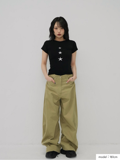 vertical star print tops