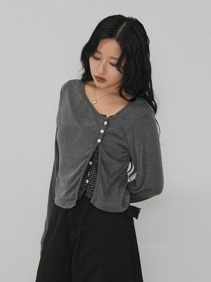 border peek cardigan