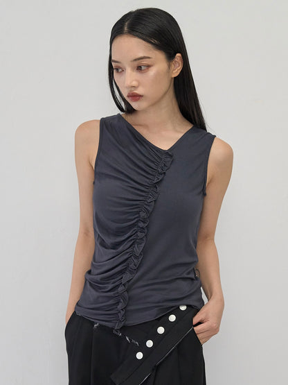 ruched drape tops