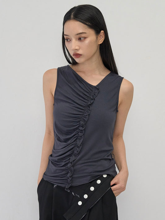 ruched drape tops