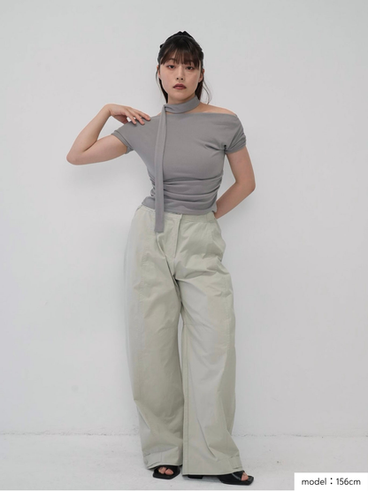 adjust button balloon pants