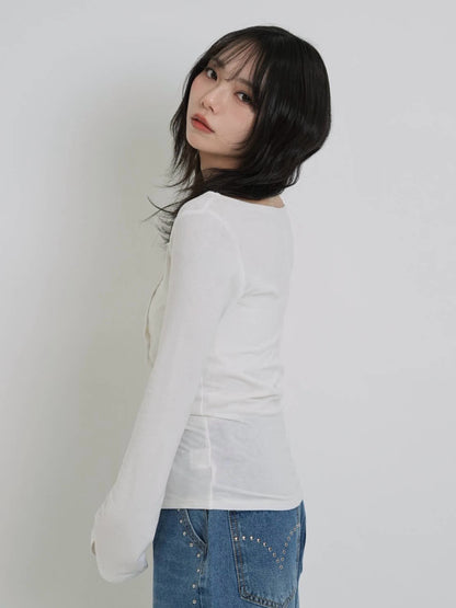 double row button tops