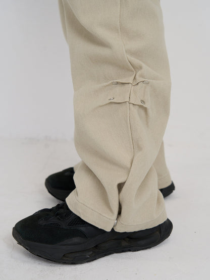 cotton side eyelet pants