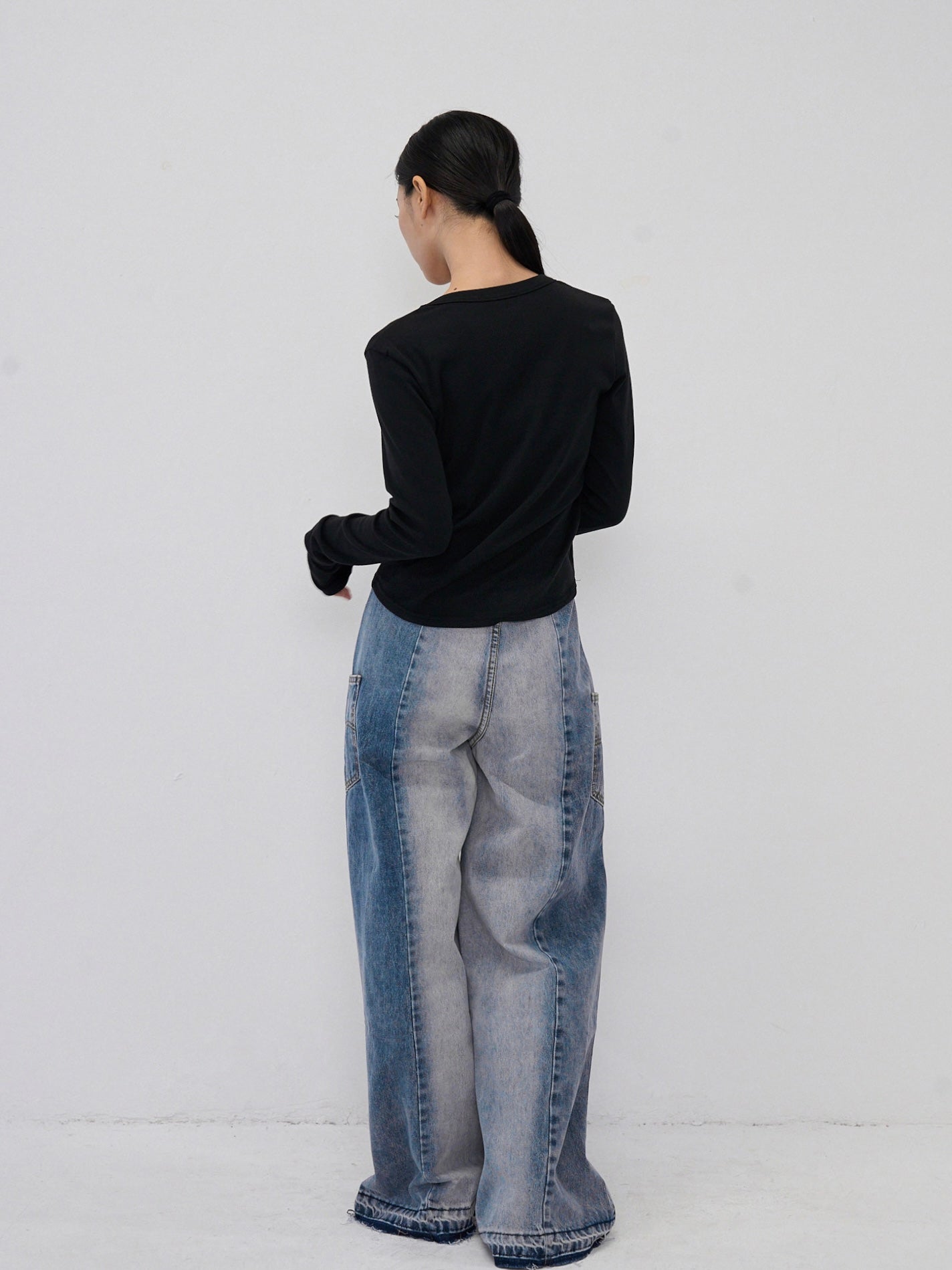 two tone denim