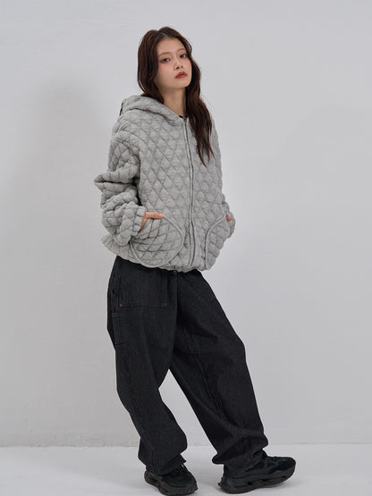 loose stripe wide pants