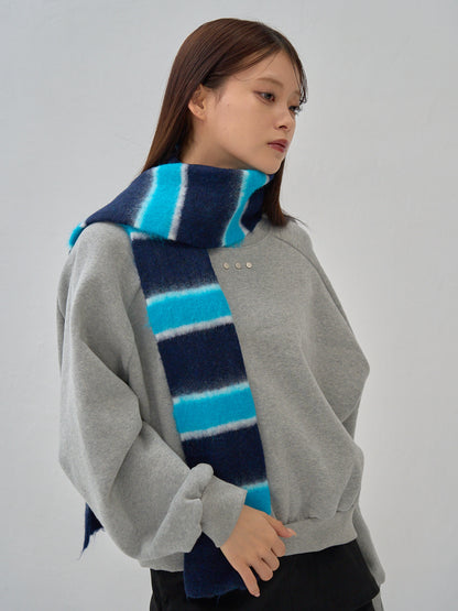 wool border muffler