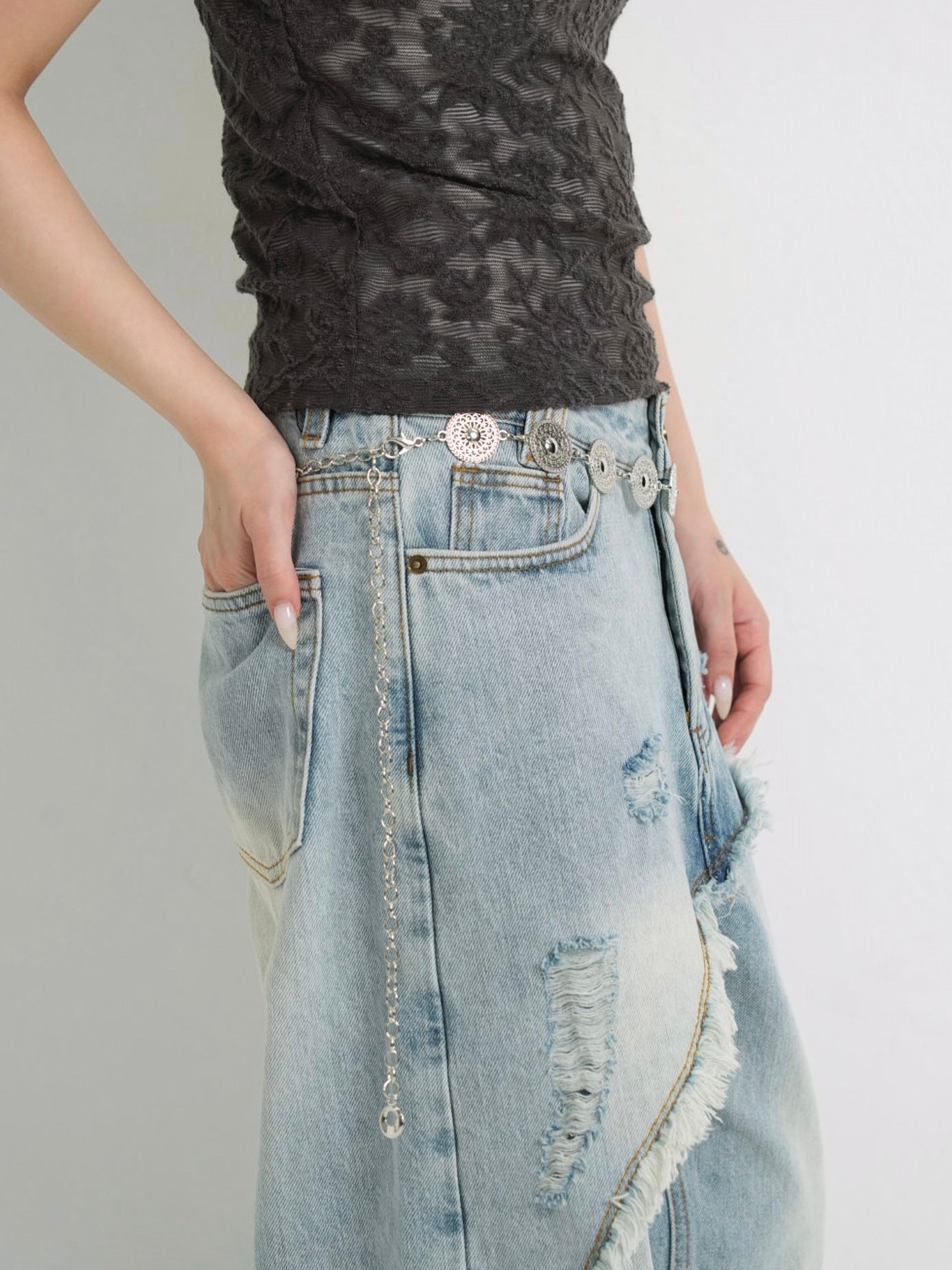 metal chain ball belt